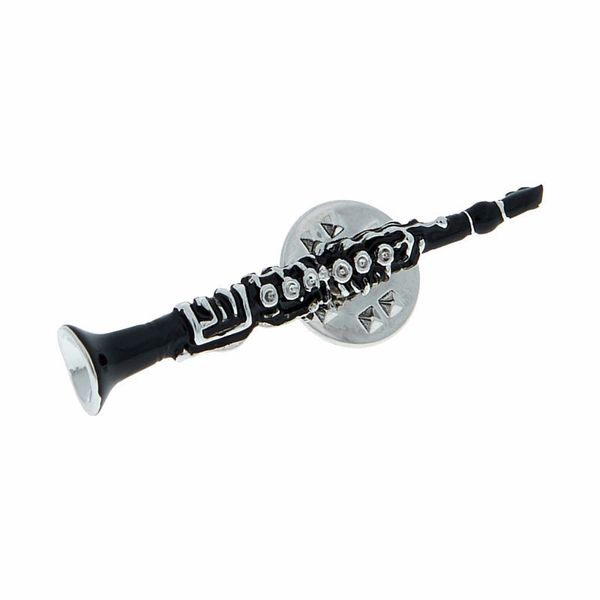 Art of Music Pin Clarinet Black/Rhodiniert