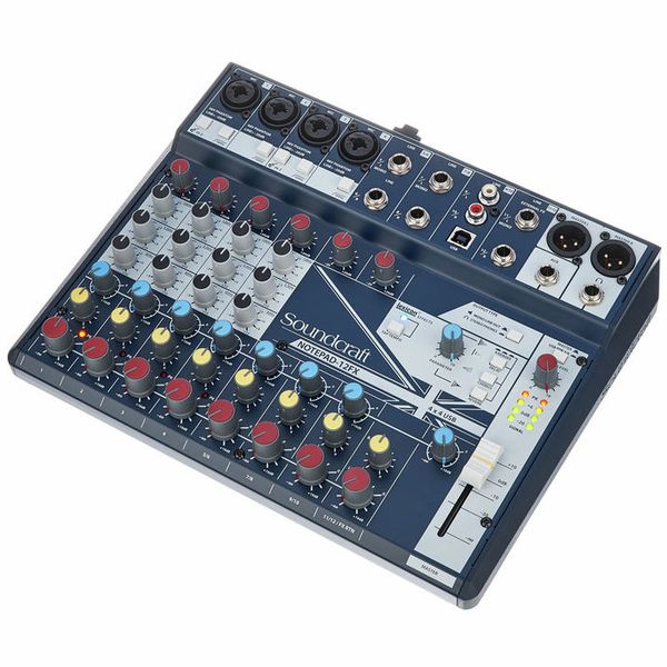 Soundcraft Notepad-12FX Small-format Analog Mixing Console with Microfiber and Free EverythingMusic 1 Year Extended Warranty 
