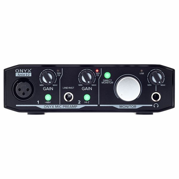 Mackie Onyx Artist 1-2 2-in-2-out USB 2.0 Audio Interface with 1 Year EverythingMusic Extended Warranty Free