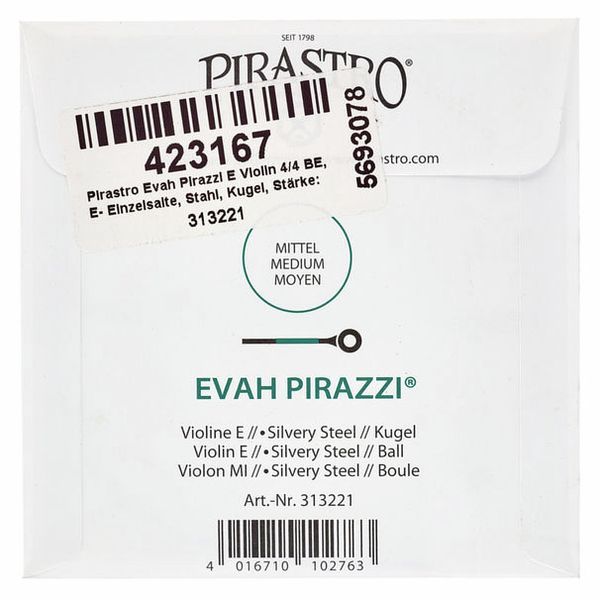 Pirastro Evah Pirazzi E Violin 4/4 BE