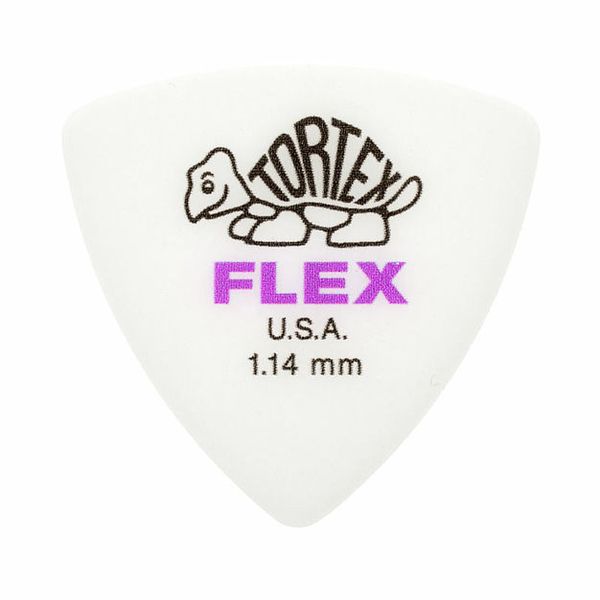 Dunlop Tortex Flex Triangle Guitar Picks 456 Blue 1.00mm 72 Refill Bag