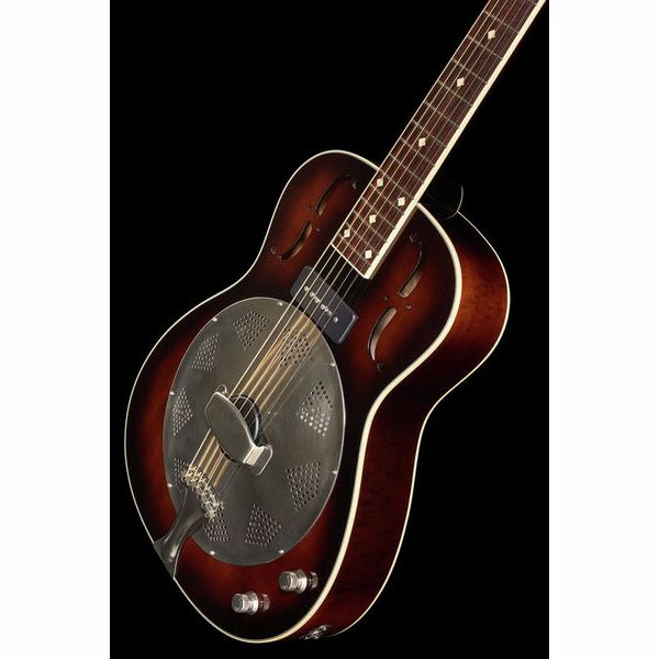 rogue triolian biscuit cone resonator guitar natural