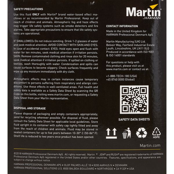 Martin by Harman JEM C-Plus Haze Fluid 2.5 L