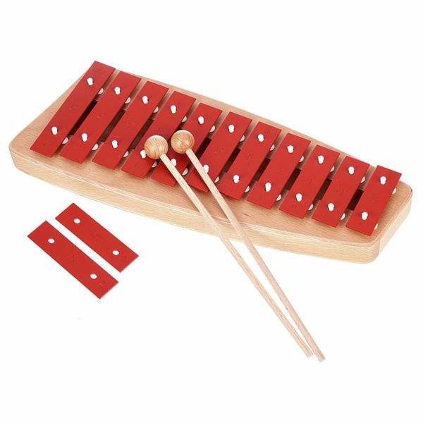 Xylophone Rouge Sonor NG 10 - Instrument De Musique Pour Enfants, éducation Musicale