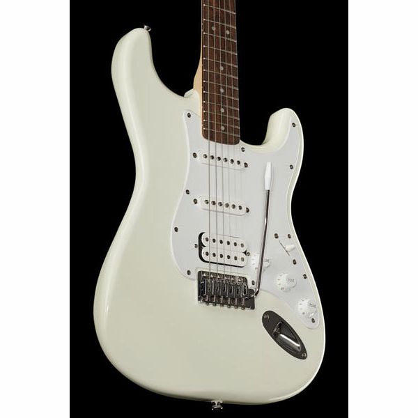 squier bullet strat hss arctic white met tremolo