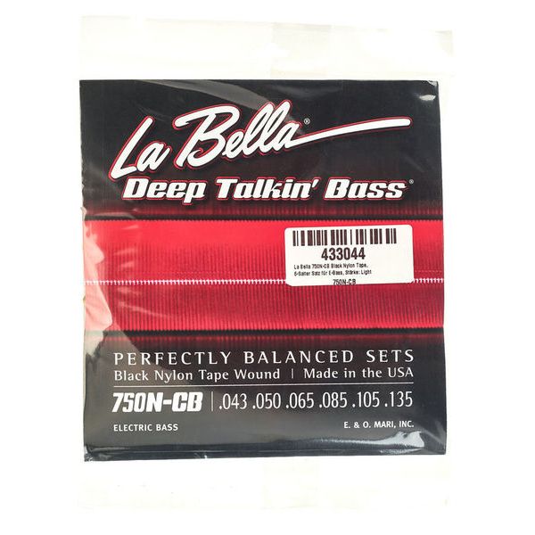 La Bella 750N-CB Black Nylon Tape