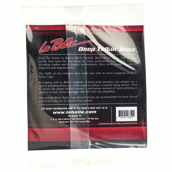 La Bella 750N-CB Black Nylon Tape