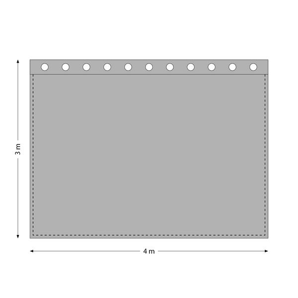 Stairville Euro Curtain 320g/m² 4.0x3.0m