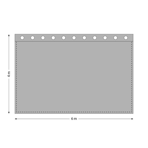 Stairville Euro Curtain 320g/m² 6.0x4.0m
