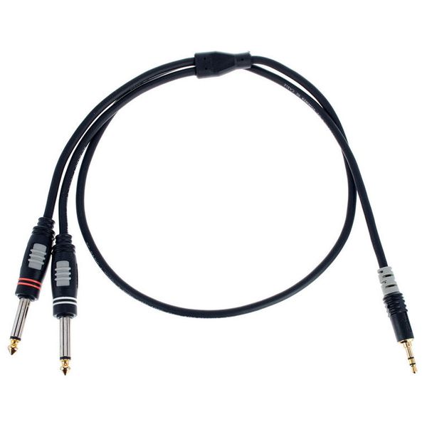 Sommer Cable HBA-3S62-0090 Y-Adapterkabel Klinke 0,9 m 