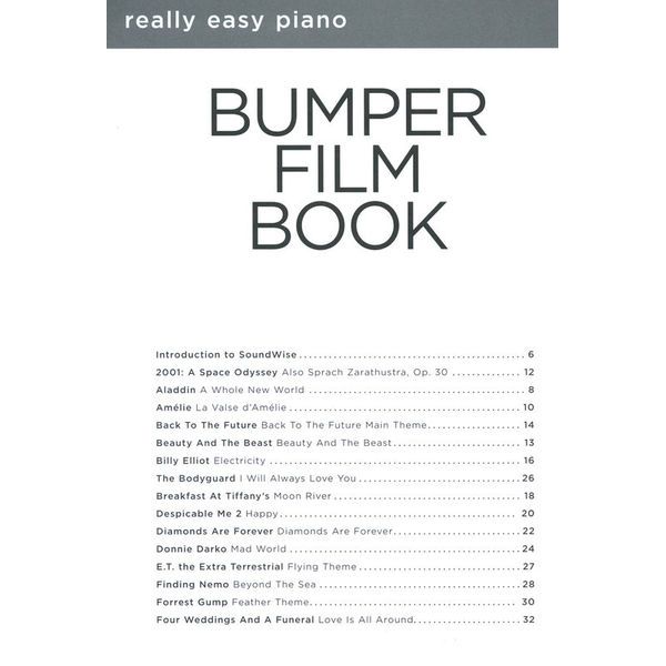 Hal Leonard Really Easy Piano Bumper Film