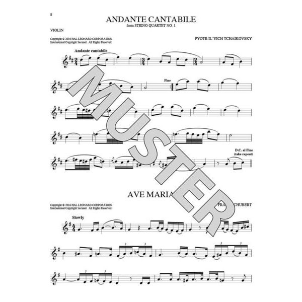 Hal Leonard 101 Classical Themes Violin