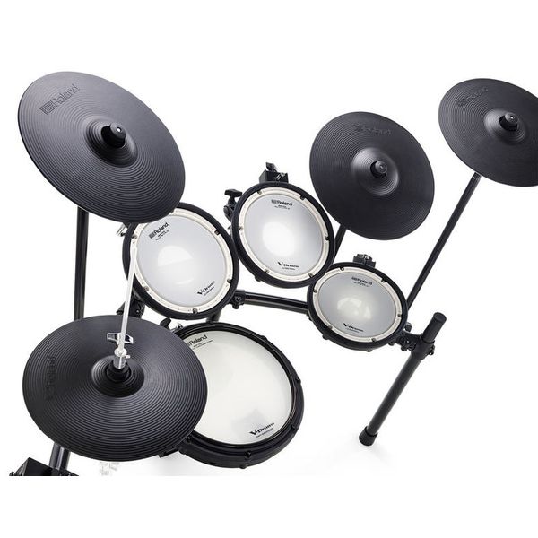Audio Cable and Austin Bazaar Polishing Cloth Roland TD-17KVX Electronic Drum Set Bundle with 3 Pairs of Sticks 