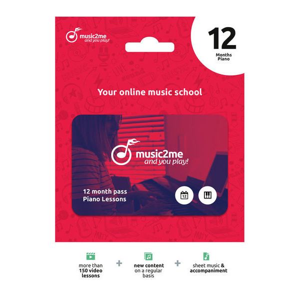 music2me Piano Subscription 12 Months