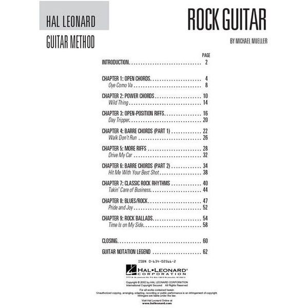 rock guitar method