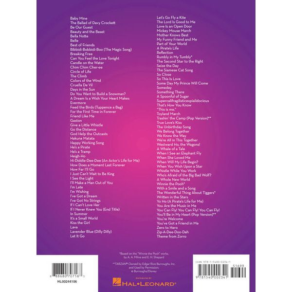 Hal Leonard 101 Disney Songs Clarinet – Thomann Danmark
