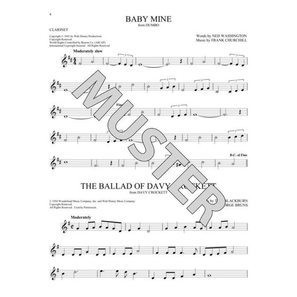 Hal Leonard 101 Disney Songs Clarinet – Thomann Danmark
