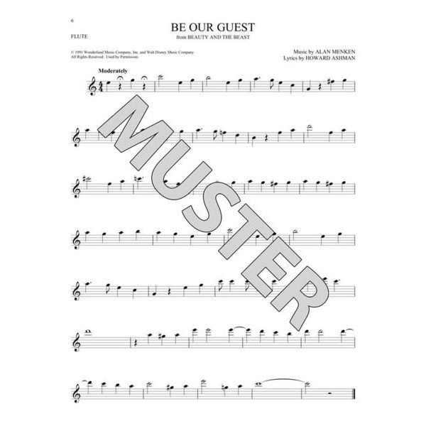 Disney Solos for Flute Flöte Noten Musiknoten 