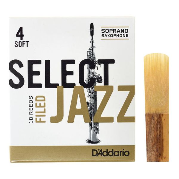 DAddario Woodwinds Select Jazz Filed Soprano 4S