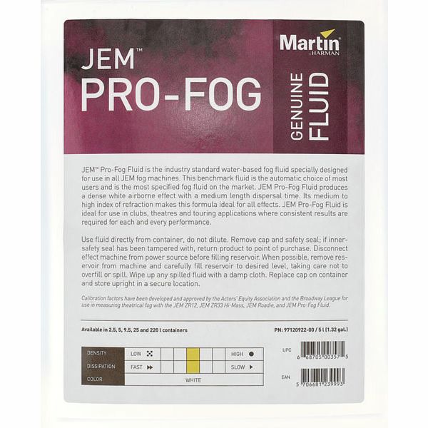 Martin by Harman JEM Pro-Fog 5l