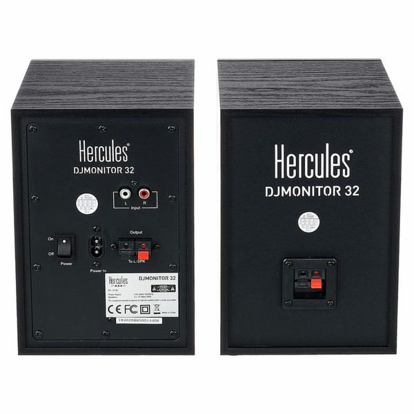 Hercules DJMonitor 32 Paar Aktiv 60W Lautsprecher Set Tischstativ 3" Tieftöner 