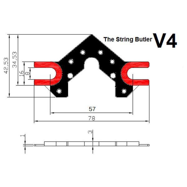 Dietrich Parts String Butler V4 BK Oversized
