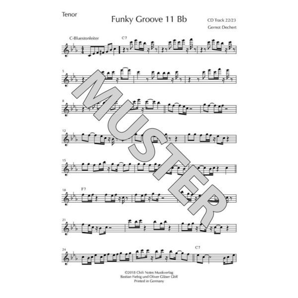 Musikverlag Chili Notes Funky Grooves Sax Workout 2