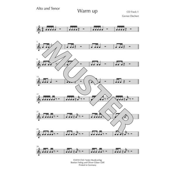 Musikverlag Chili Notes Funky Grooves Sax Workout 2