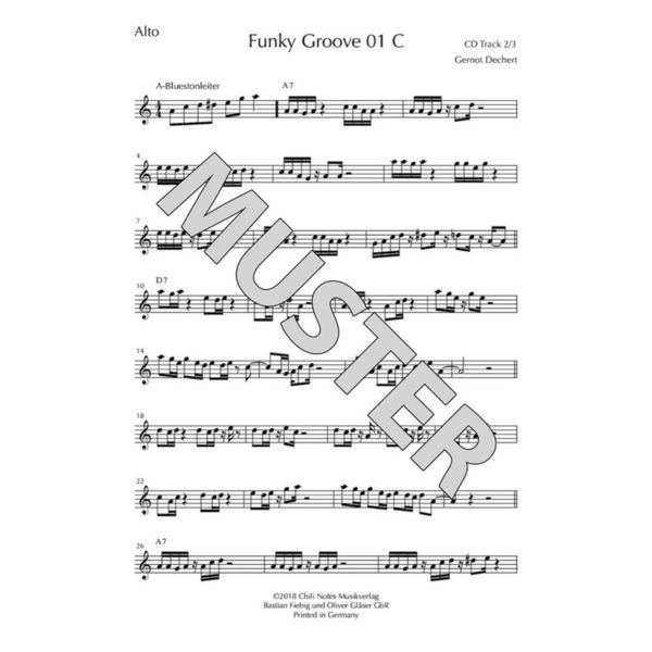Musikverlag Chili Notes Funky Grooves Sax Workout 2