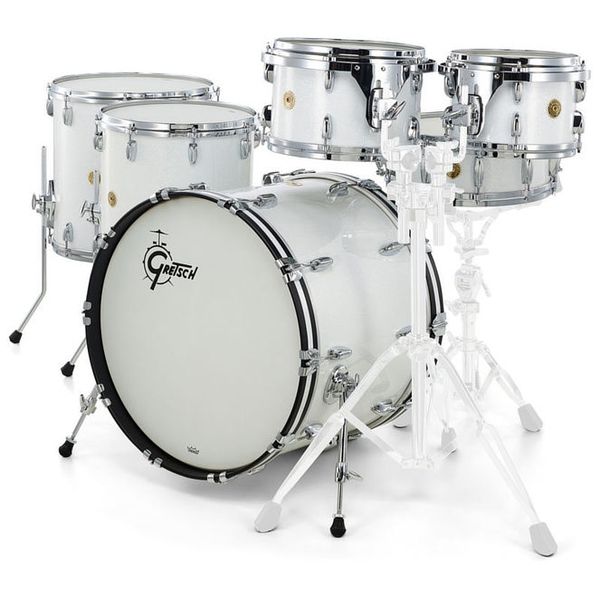 Gretsch Drums US Custom Rock Set White Glass