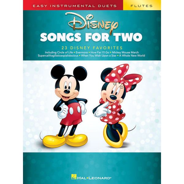Hal Leonard Disney Songs For Two Flute