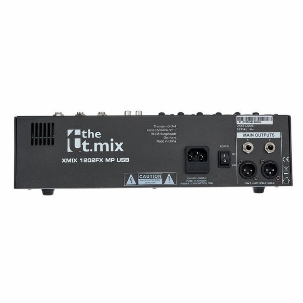 the t.mix xmix 1202 FXMP USB Case Bundle