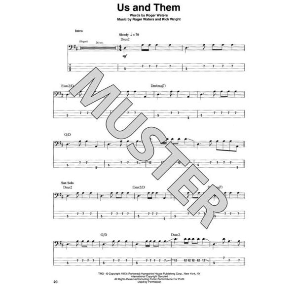 Hal Leonard Bass Play-Along Pink Floyd