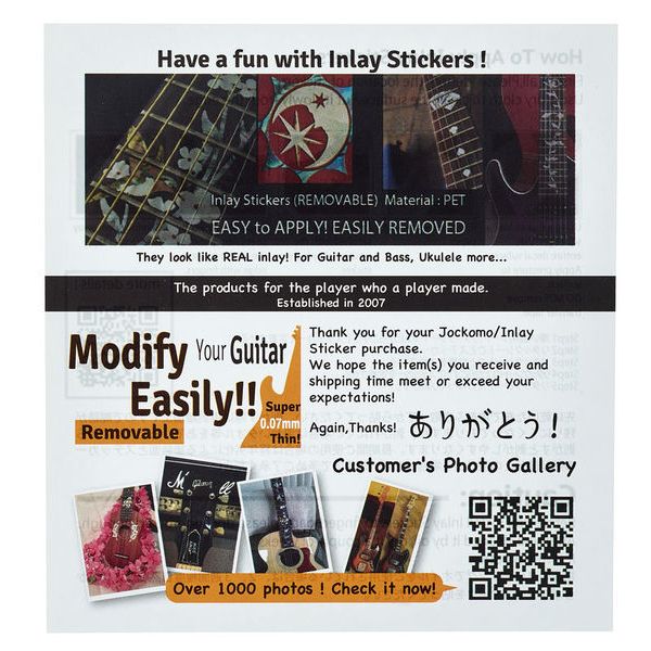 Jockomo Hummingbird Inlay Sticker