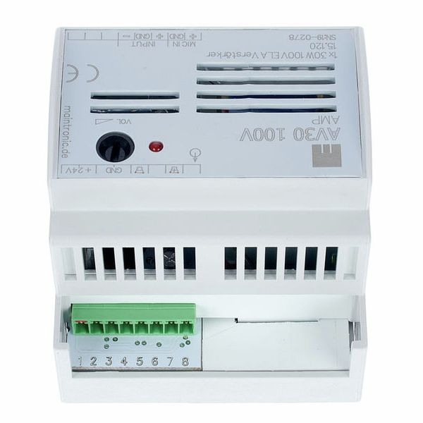 Maintronic AV30 100V Amplifier Hutschiene