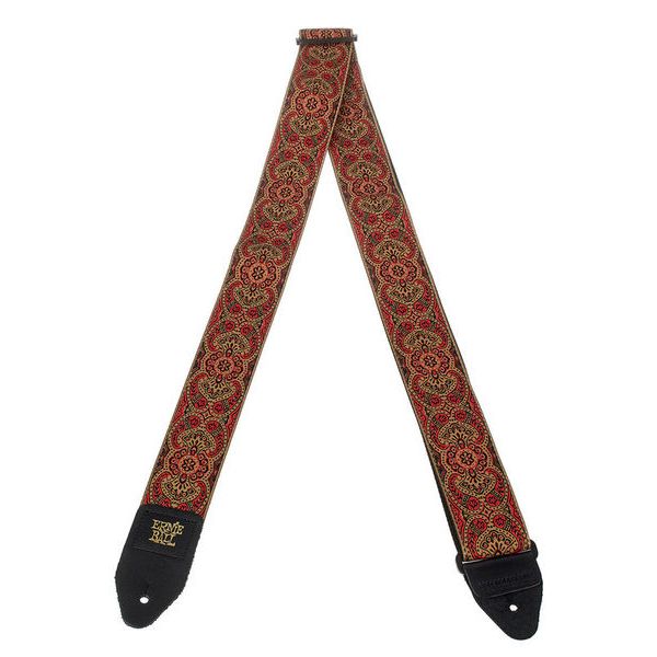 ernie ball jacquard guitar strap crimson paisley