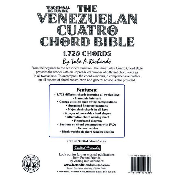 Cabot Books Publishing Venezuelan Cuatro Chord Bible