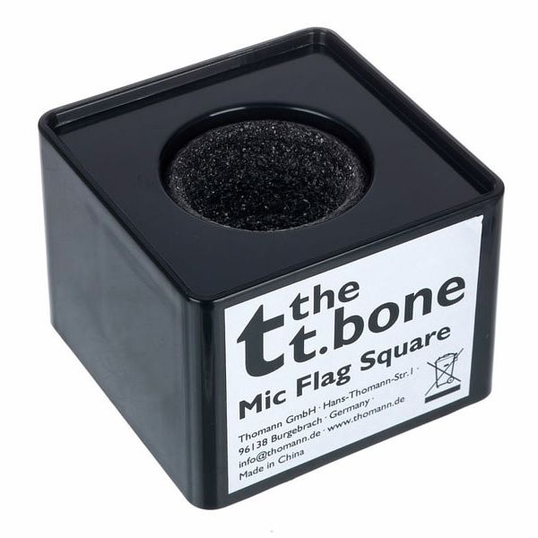 the t.bone Mic Flag Square Black