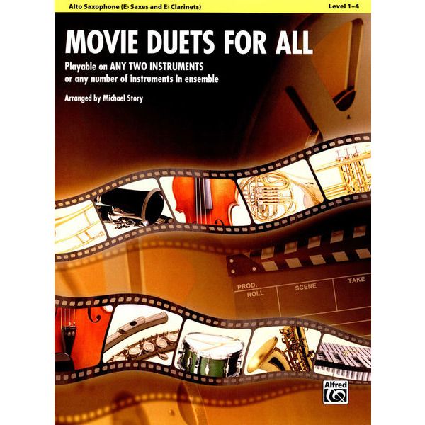 Alfred Music Publishing Movie Duets For All Alto Sax Thomann UK
