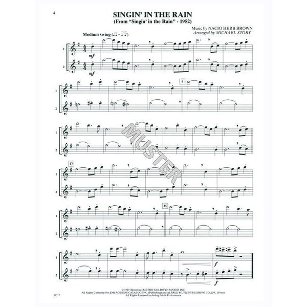 Alfred Music Publishing Movie Duets For All Tenor Sax Thomann United