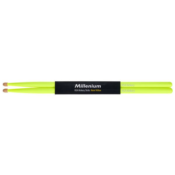 Millenium H5A Hickory Sticks Neon Yellow
