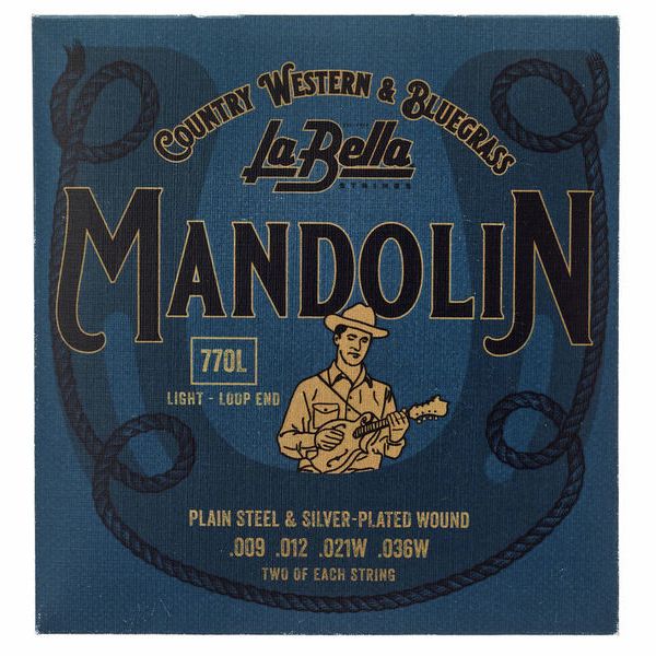 La Bella 770L Mandolin Silv.Pl. Light