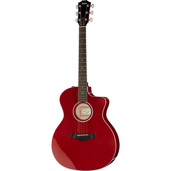 taylor red guitar