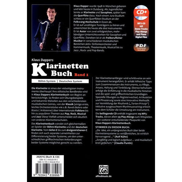 Alfred Music Publishing Klarinettenbuch 1