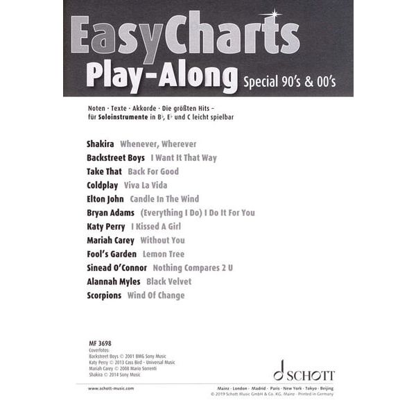 Music Factory Easy Charts Play-Along Special