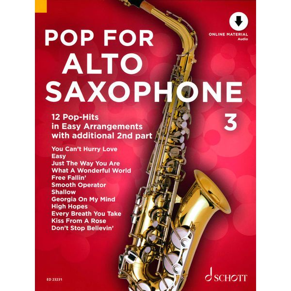 Schott Pop For Alto Saxophone 3