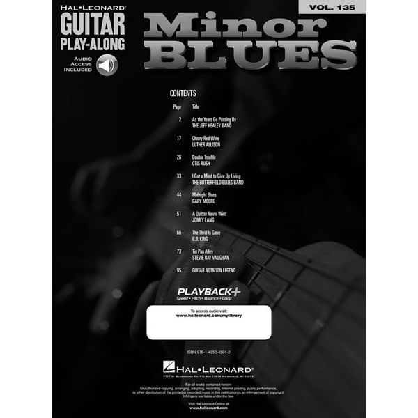 Hal Leonard Guitar Play-Along Minor Blues