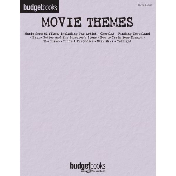 Hal Leonard Budgetbooks Movie Themes