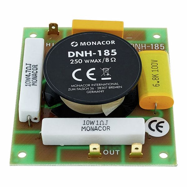 MONACOR DNH-185 Mono-Hochpass 8 Ohm - 250W Für HiFi & PA Lautsprecherbau