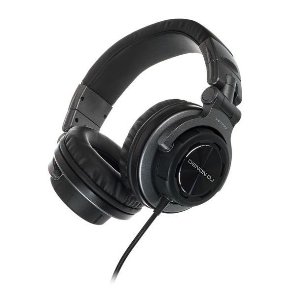 Denon DJ HP1100 Professional Over-Ear Headphones DJ 53mm Driver 